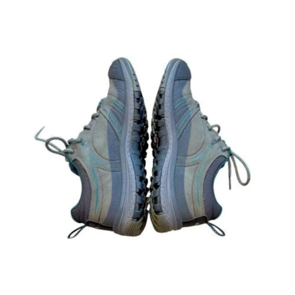 Keen Womens Terradora Hiking Shoes Gray Waterproof Leather Size 6- Trail -*READ*